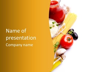 Wheat Restaurant Object PowerPoint Template