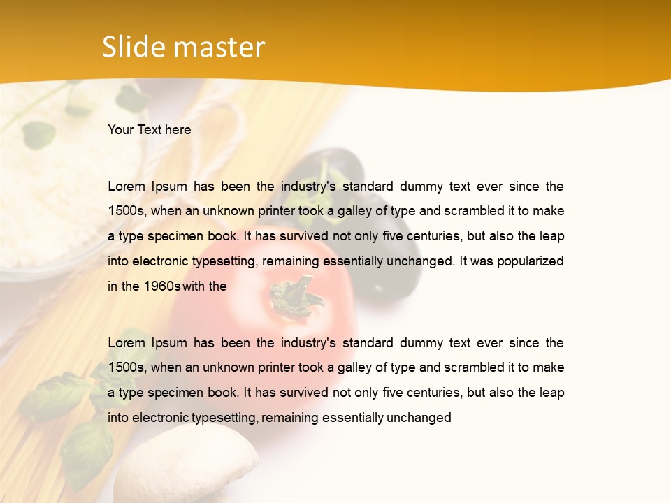 Wheat Restaurant Object PowerPoint Template