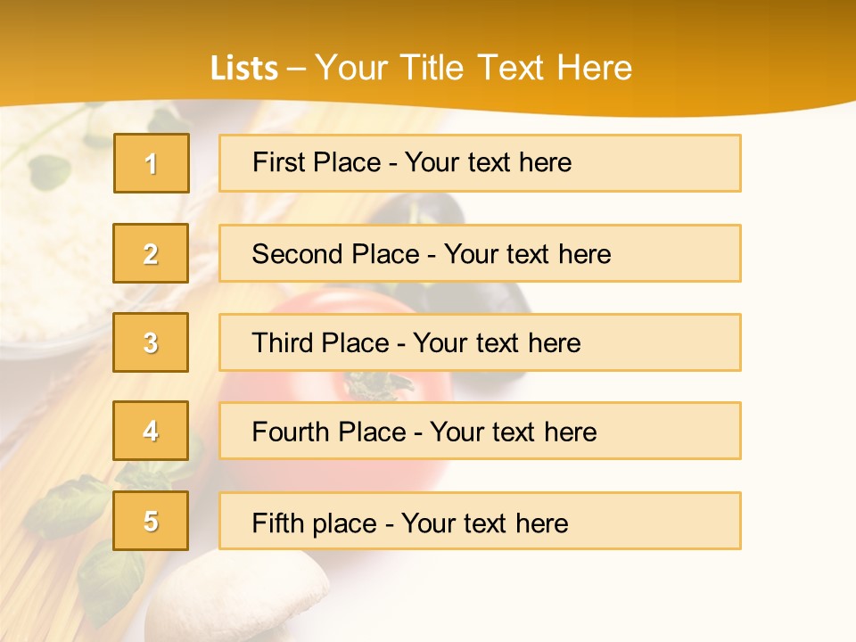 Wheat Restaurant Object PowerPoint Template