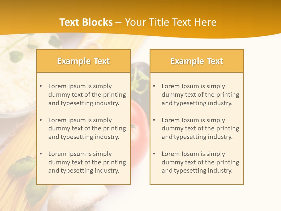 Wheat Restaurant Object PowerPoint Template
