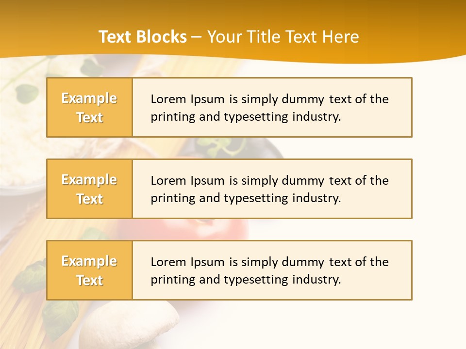 Wheat Restaurant Object PowerPoint Template