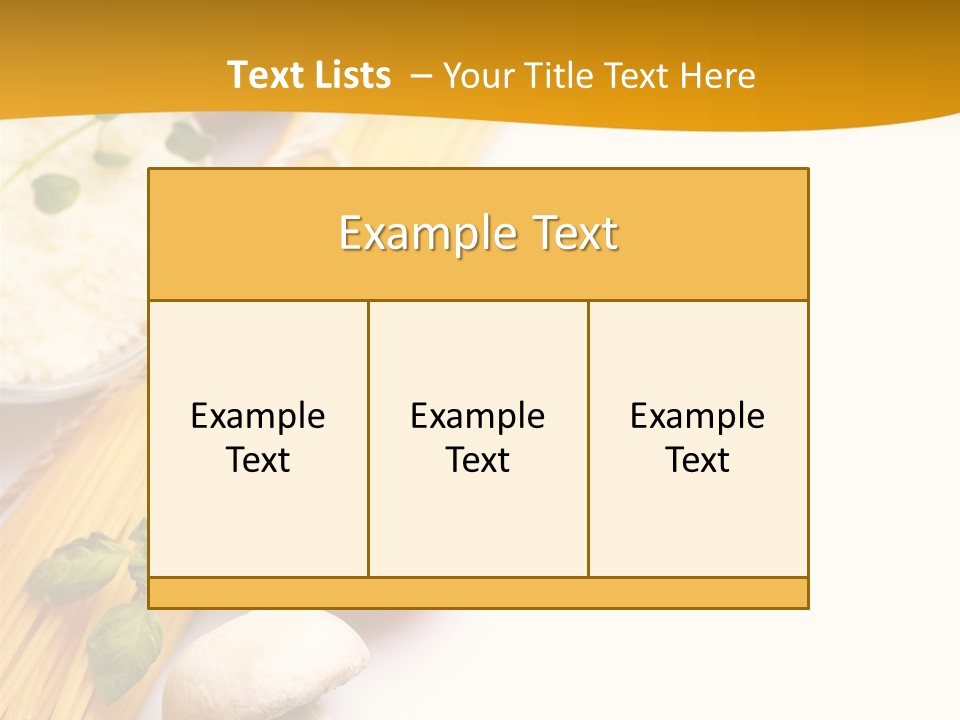 Wheat Restaurant Object PowerPoint Template