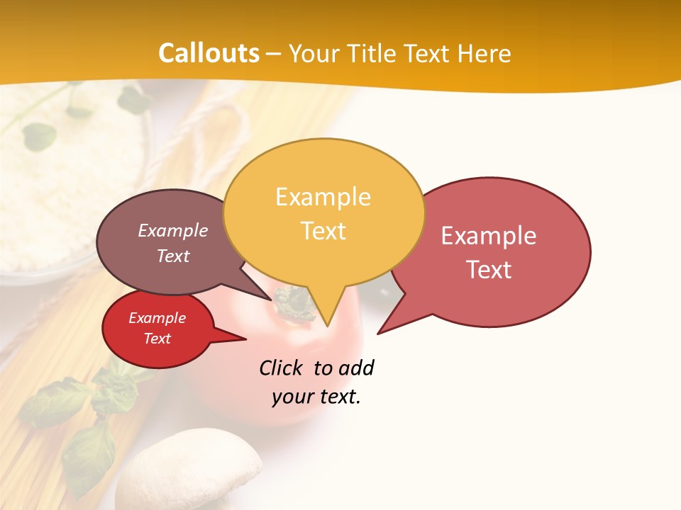 Wheat Restaurant Object PowerPoint Template