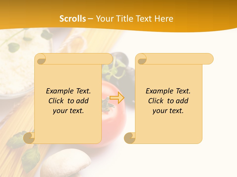 Wheat Restaurant Object PowerPoint Template