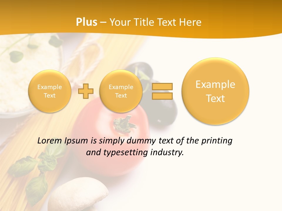 Wheat Restaurant Object PowerPoint Template