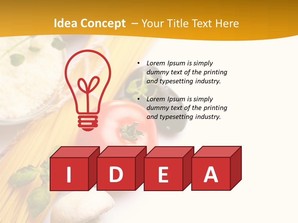 Wheat Restaurant Object PowerPoint Template