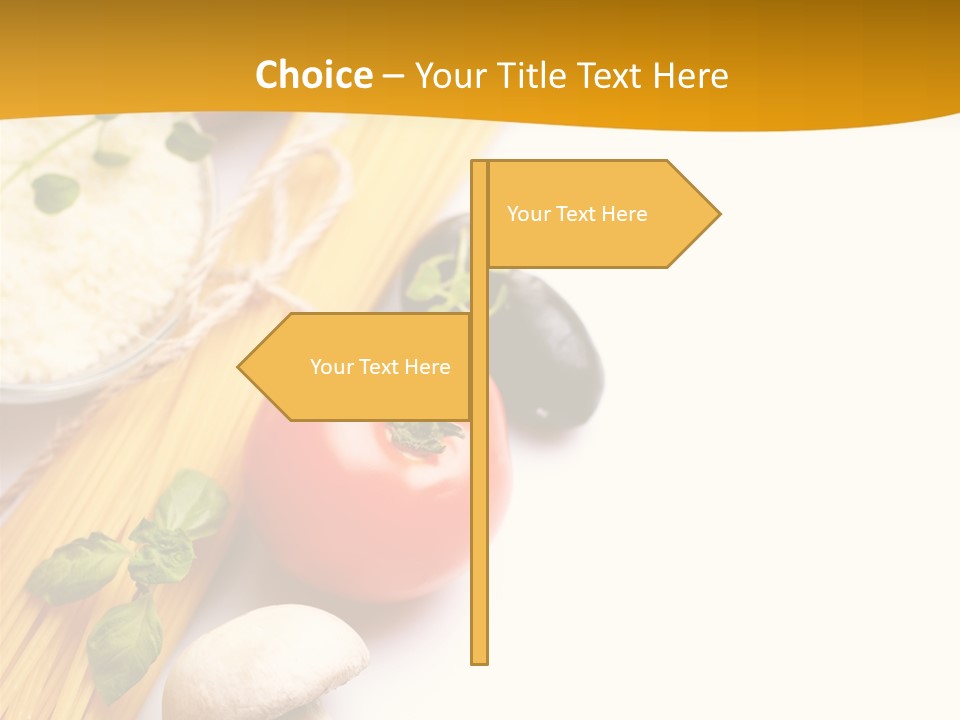 Wheat Restaurant Object PowerPoint Template