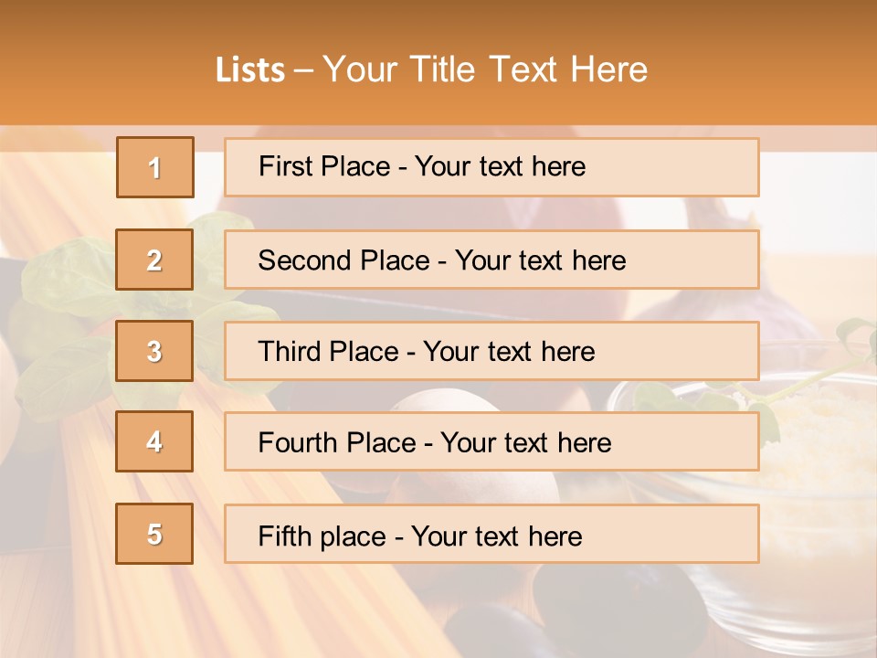 Background Spaghetti Health PowerPoint Template