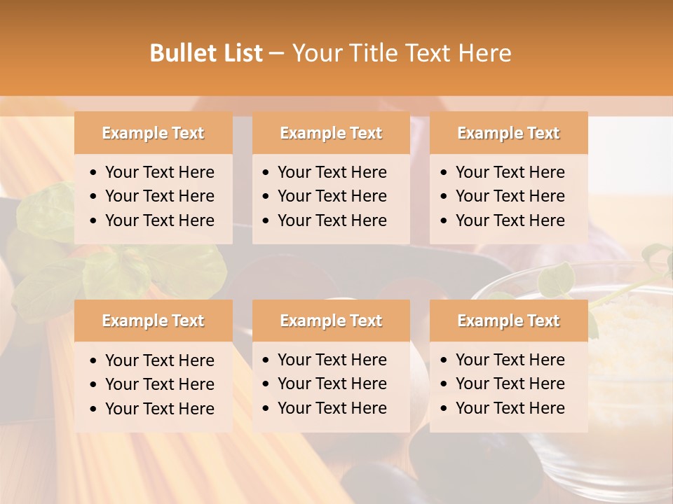 Background Spaghetti Health PowerPoint Template