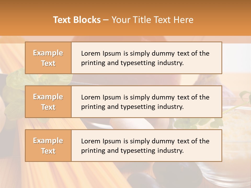 Background Spaghetti Health PowerPoint Template