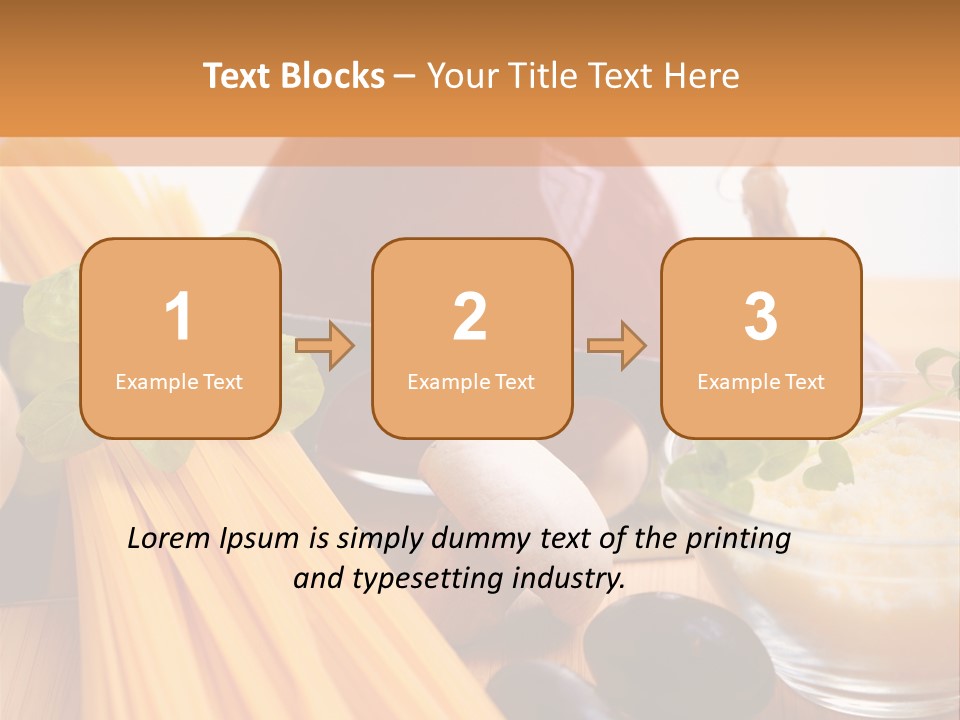 Background Spaghetti Health PowerPoint Template
