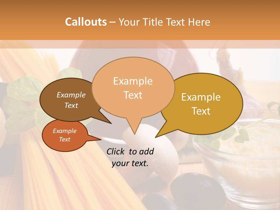 Background Spaghetti Health PowerPoint Template
