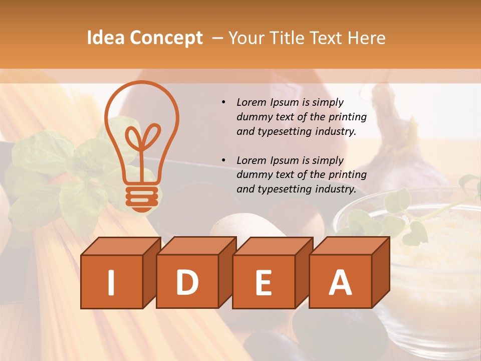 Background Spaghetti Health PowerPoint Template