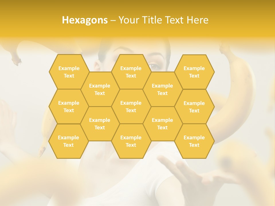 Nutrition Caucasian Banana PowerPoint Template