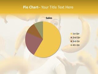 Nutrition Caucasian Banana PowerPoint Template