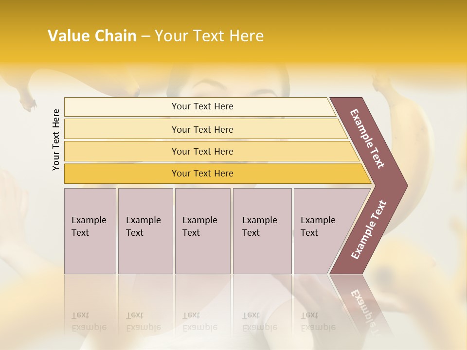 Nutrition Caucasian Banana PowerPoint Template
