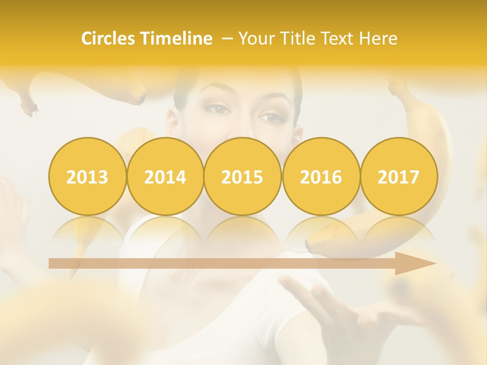 Nutrition Caucasian Banana PowerPoint Template