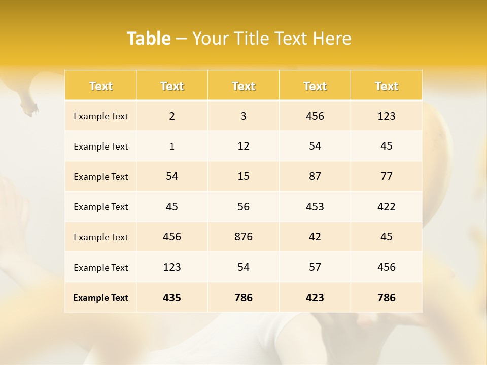 Nutrition Caucasian Banana PowerPoint Template
