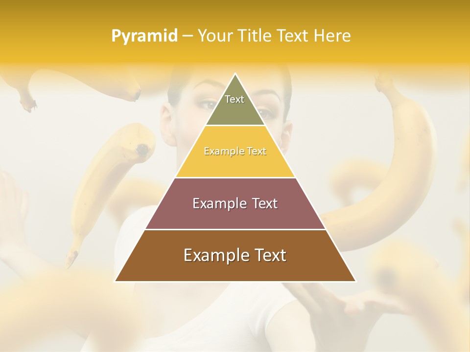 Nutrition Caucasian Banana PowerPoint Template