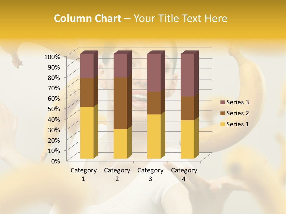 Nutrition Caucasian Banana PowerPoint Template