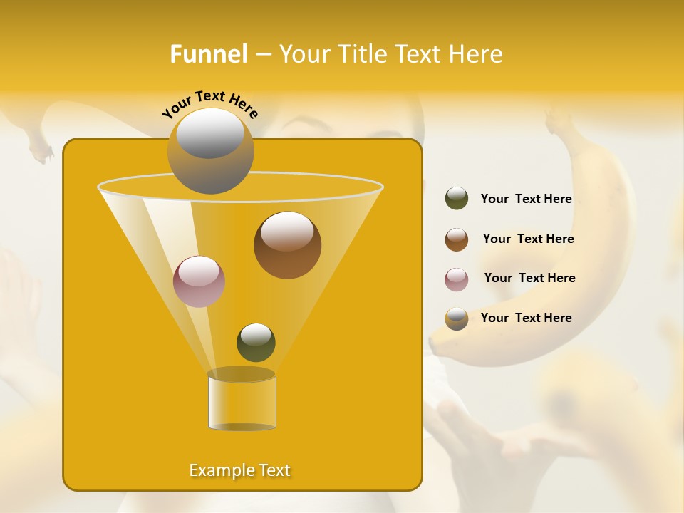 Nutrition Caucasian Banana PowerPoint Template