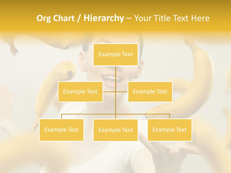 Nutrition Caucasian Banana PowerPoint Template