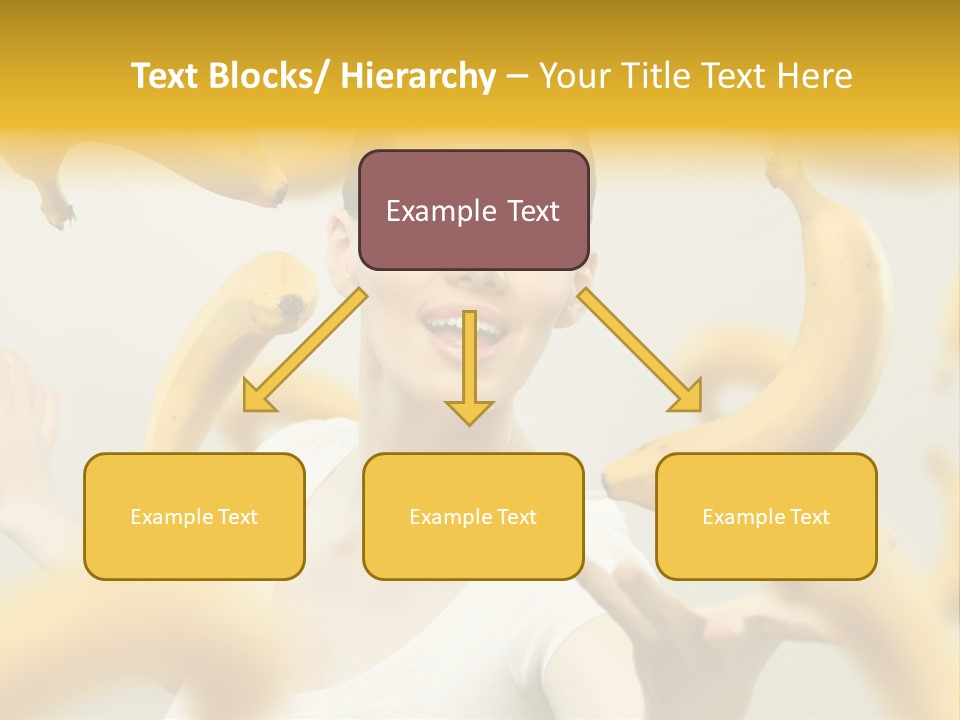 Nutrition Caucasian Banana PowerPoint Template