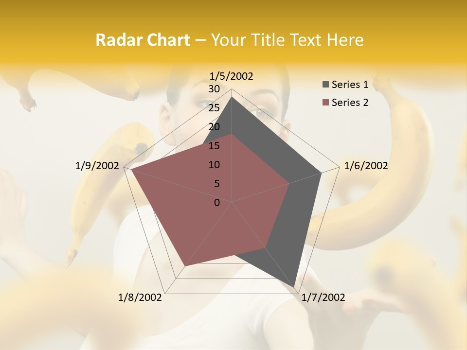 Nutrition Caucasian Banana PowerPoint Template