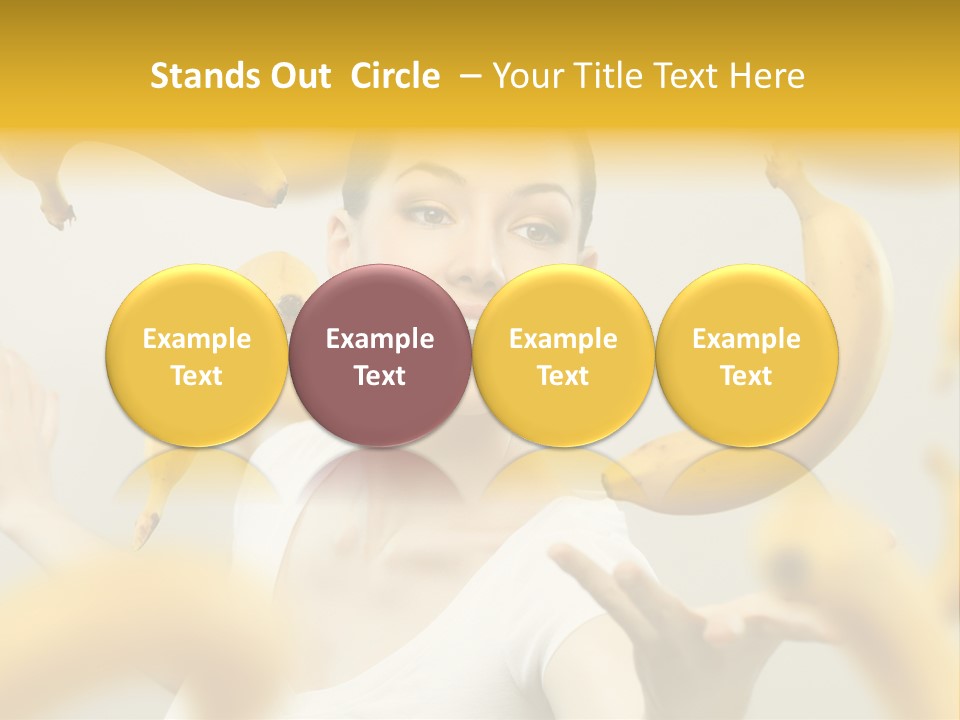 Nutrition Caucasian Banana PowerPoint Template