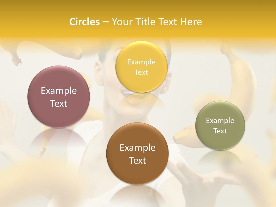 Nutrition Caucasian Banana PowerPoint Template