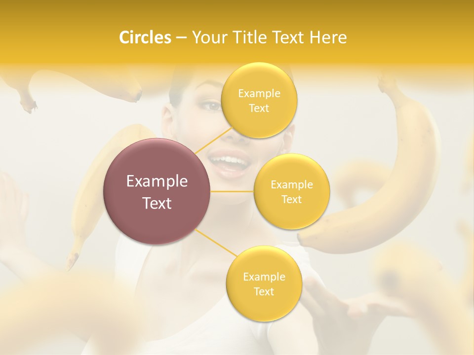 Nutrition Caucasian Banana PowerPoint Template