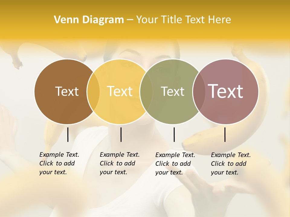 Nutrition Caucasian Banana PowerPoint Template