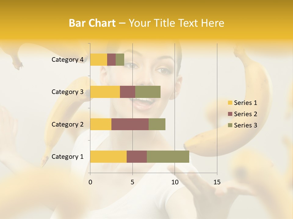 Nutrition Caucasian Banana PowerPoint Template