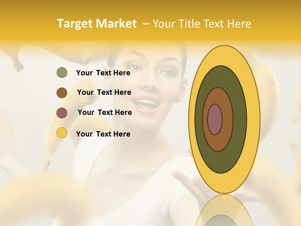 Nutrition Caucasian Banana PowerPoint Template