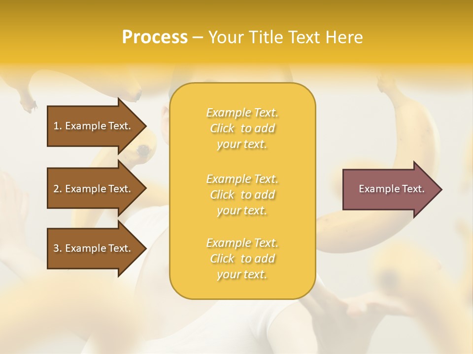 Nutrition Caucasian Banana PowerPoint Template