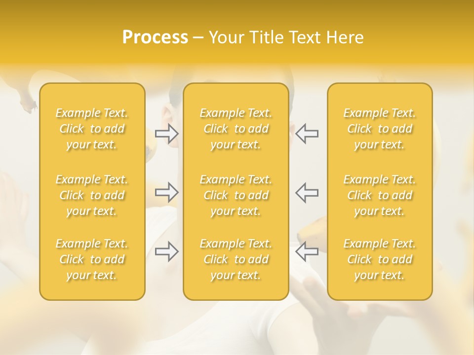 Nutrition Caucasian Banana PowerPoint Template