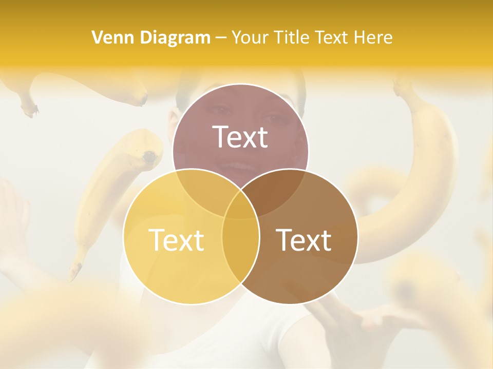 Nutrition Caucasian Banana PowerPoint Template