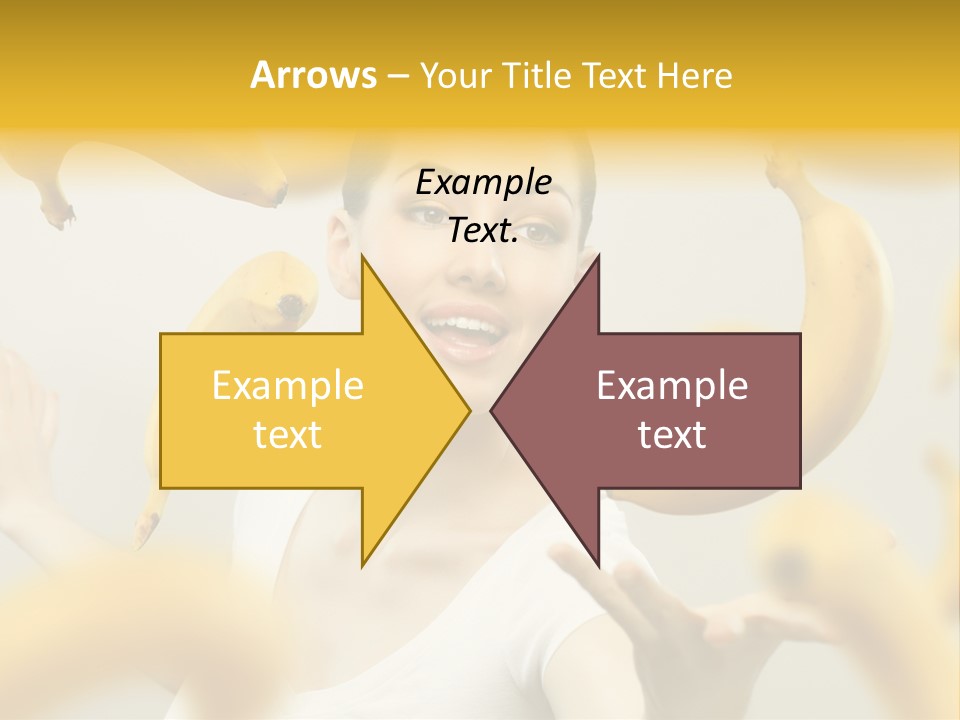 Nutrition Caucasian Banana PowerPoint Template