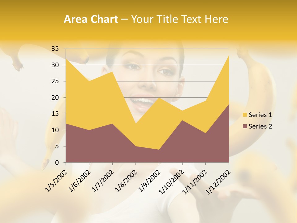 Nutrition Caucasian Banana PowerPoint Template