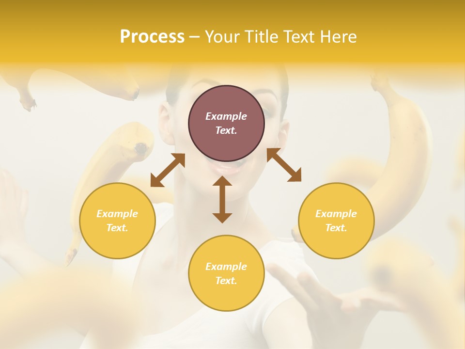 Nutrition Caucasian Banana PowerPoint Template