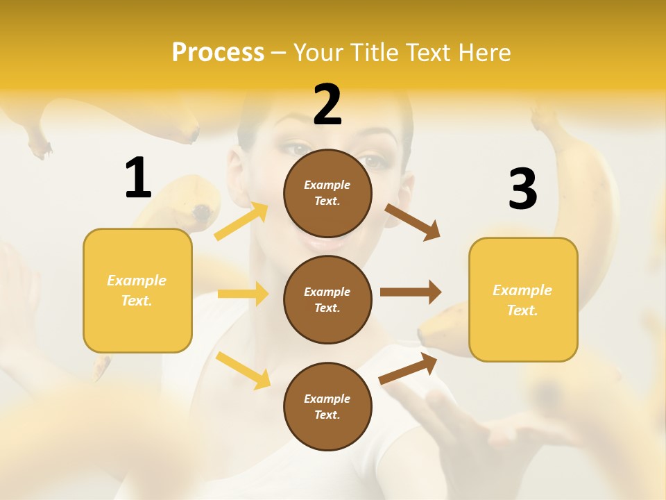 Nutrition Caucasian Banana PowerPoint Template