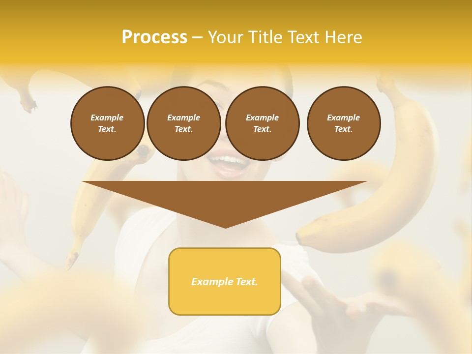 Nutrition Caucasian Banana PowerPoint Template