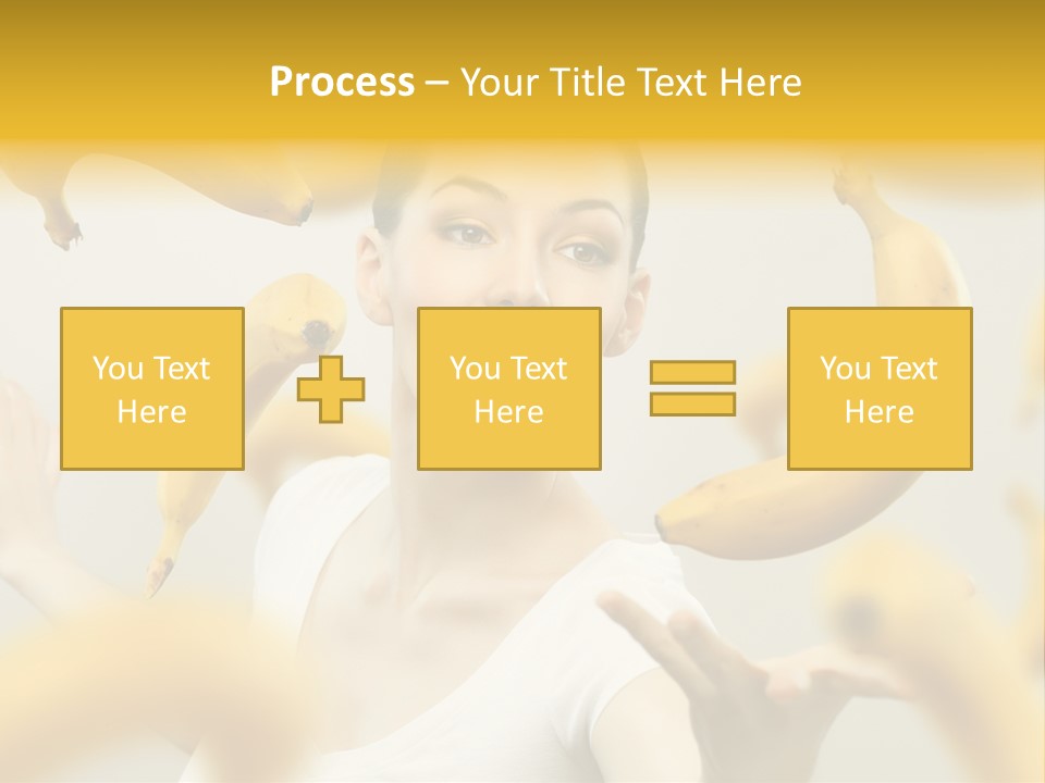 Nutrition Caucasian Banana PowerPoint Template