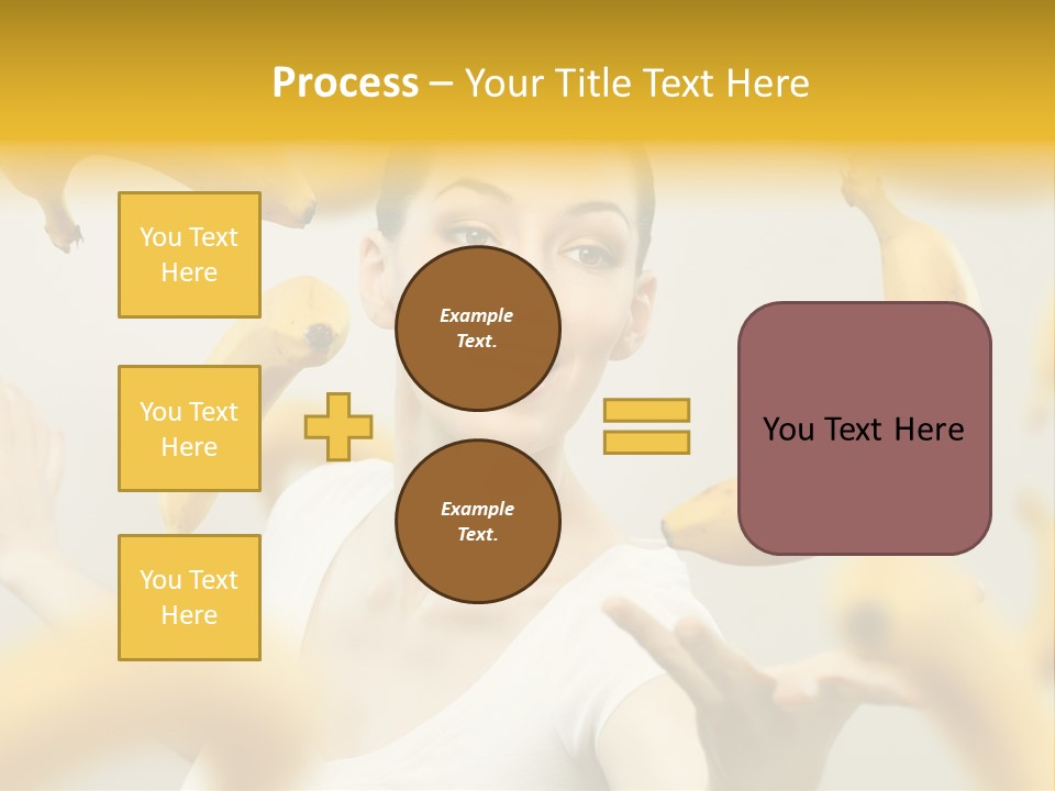 Nutrition Caucasian Banana PowerPoint Template