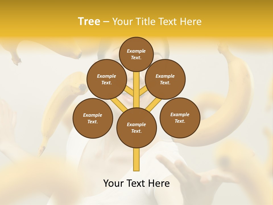 Nutrition Caucasian Banana PowerPoint Template
