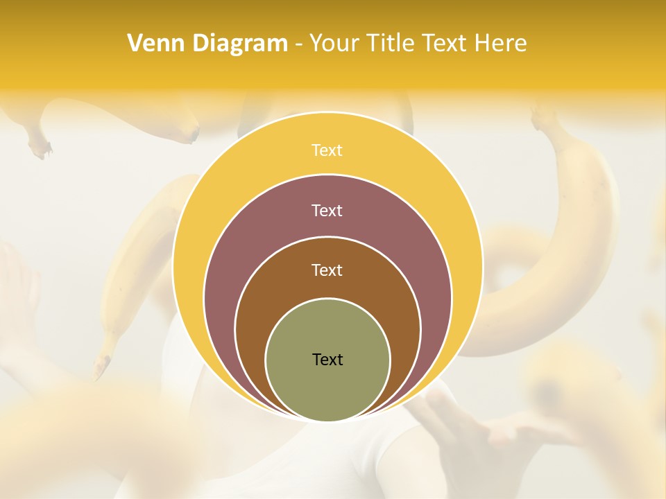 Nutrition Caucasian Banana PowerPoint Template