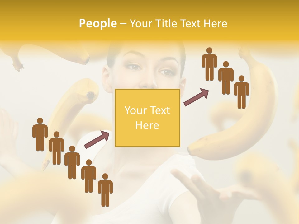 Nutrition Caucasian Banana PowerPoint Template