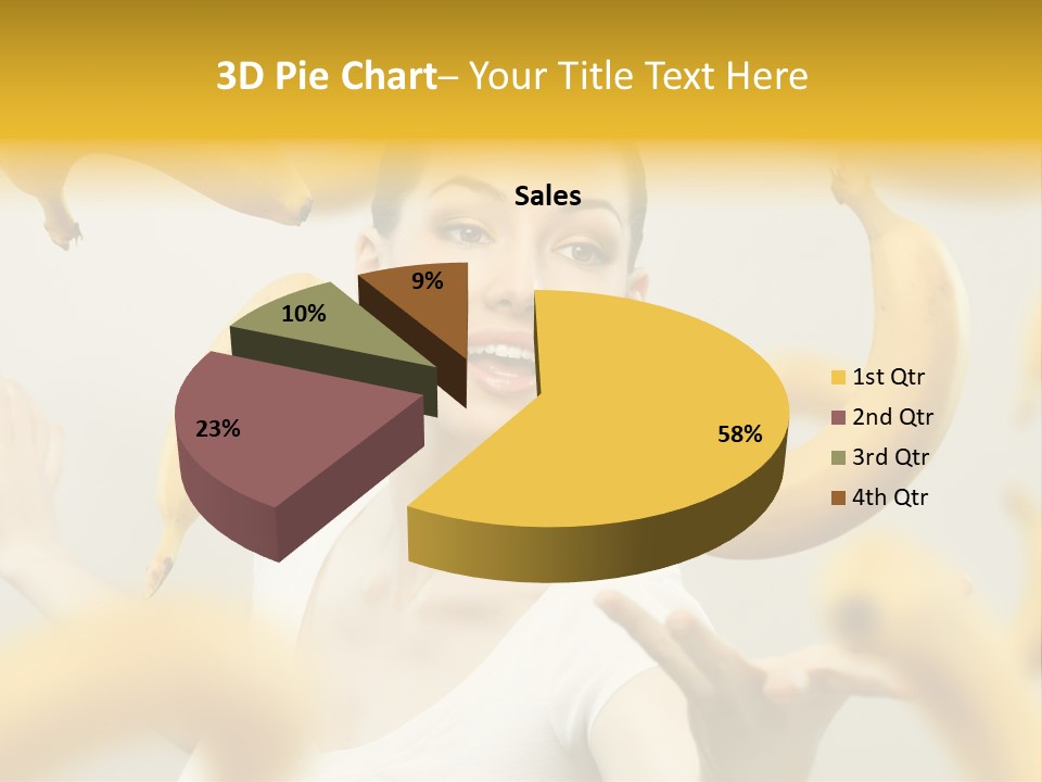 Nutrition Caucasian Banana PowerPoint Template
