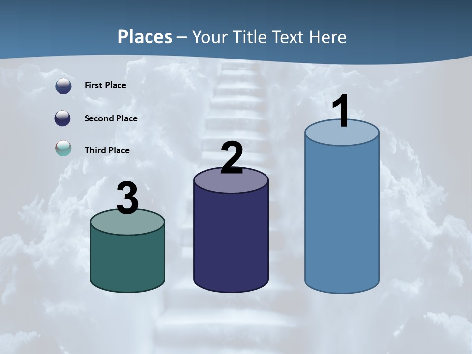 Rise Staircase Concept PowerPoint Template