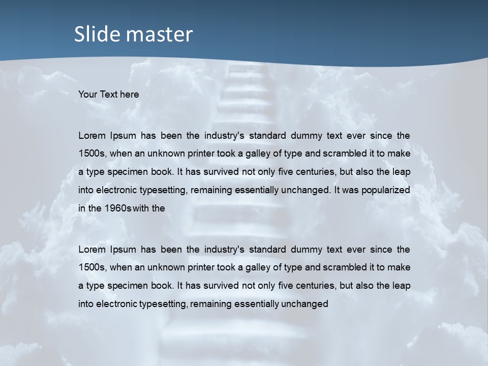 Rise Staircase Concept PowerPoint Template